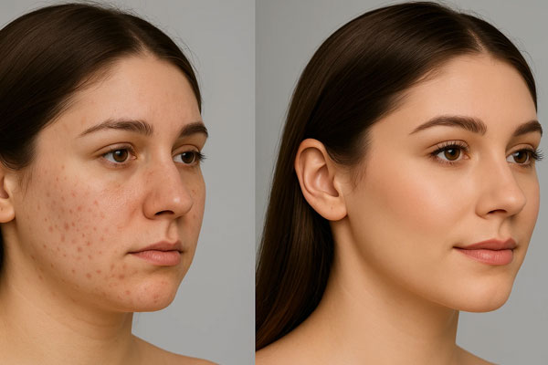 644 درمان جای جوش با لیزر